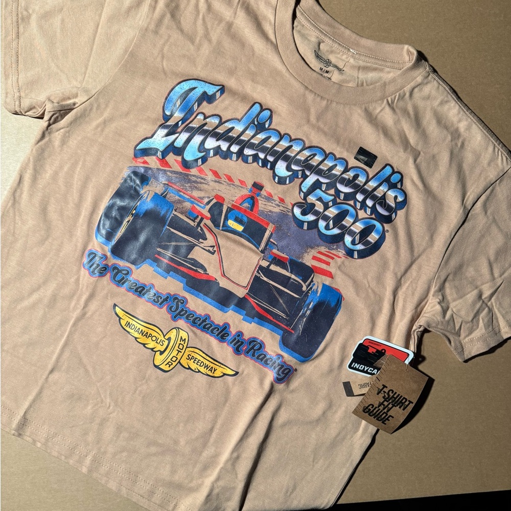 Indianapolis 500 Tan Graphic T-Shirt